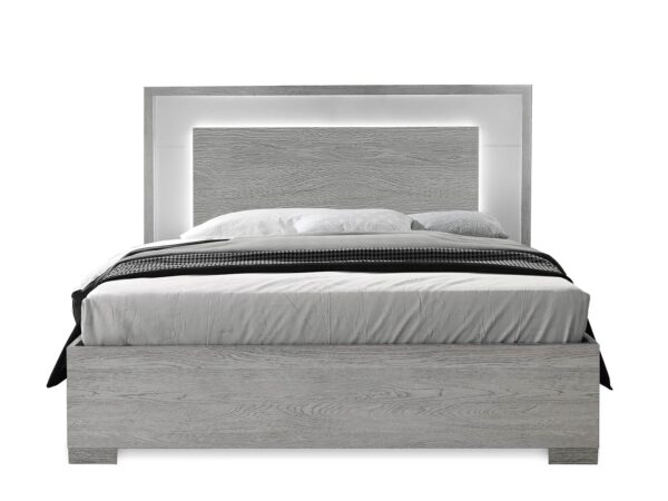 Gray Italian Wooden Bed