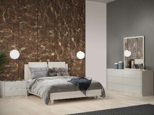 Gray Italian bedroom Set