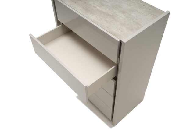 Modern Gray Lacquer Chest