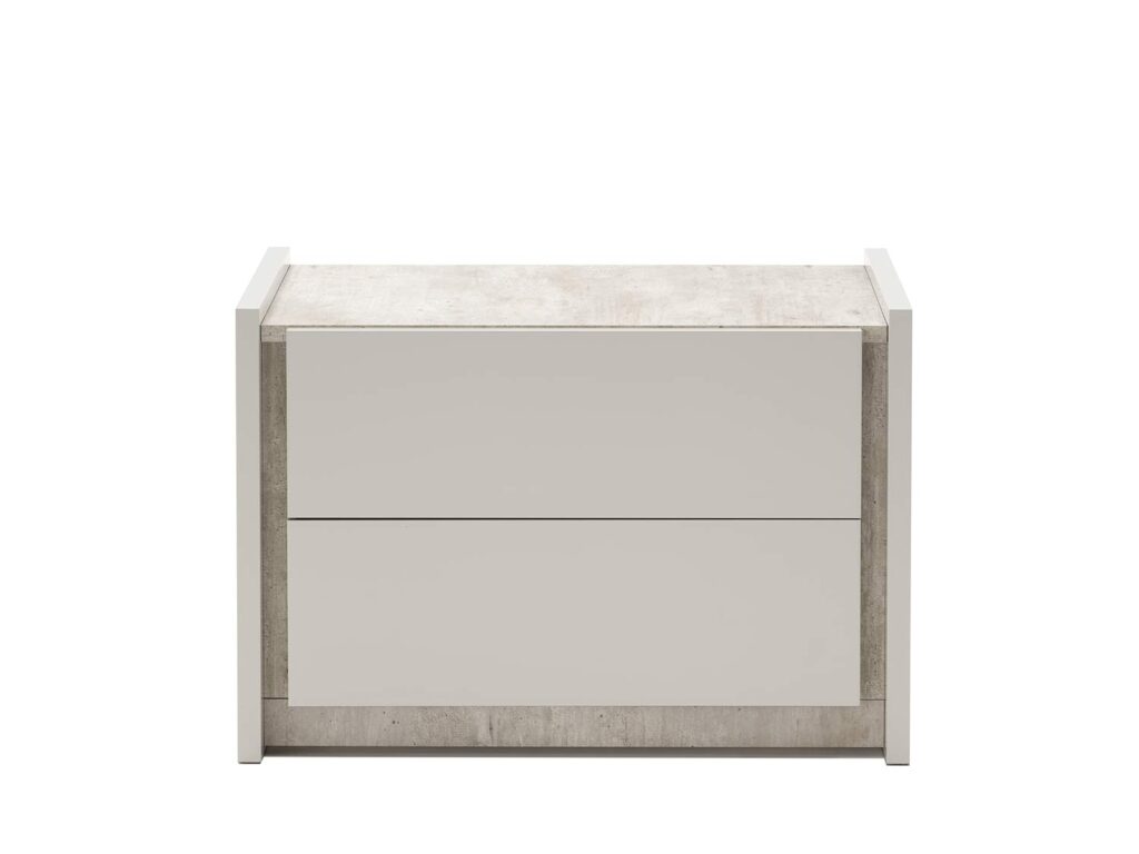 Gray Lacquer Nightstand