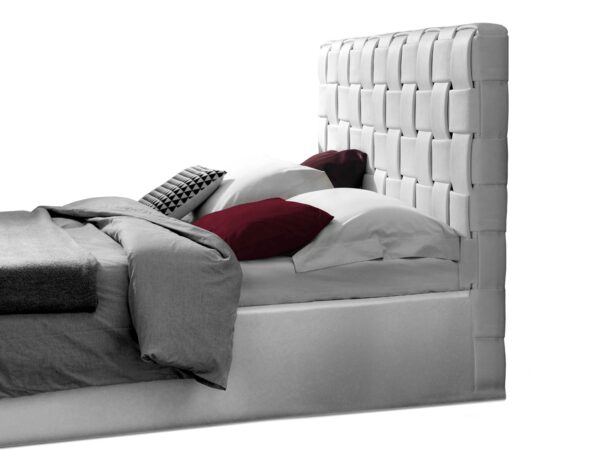 White Leather bed headboard