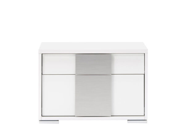 Nightstand in white lacquer