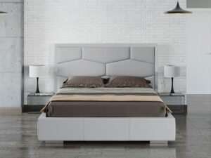 Grey Eco Leather Bed