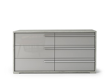 Gray Lacquer Dresser