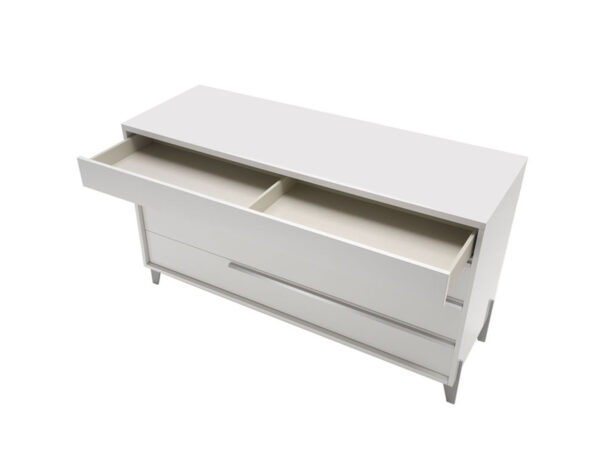 White Italian Lacquer Dresser