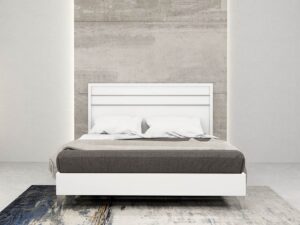 Italian Lacquer Bed in White