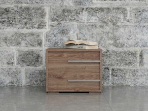 Wood color night stand from Italy