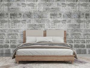Italian Wood Platform Bed